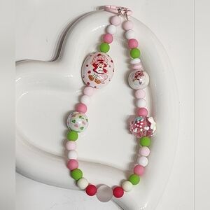 Phone Chain Strawberry Keychain Beaded Gift Multicolor Colorful